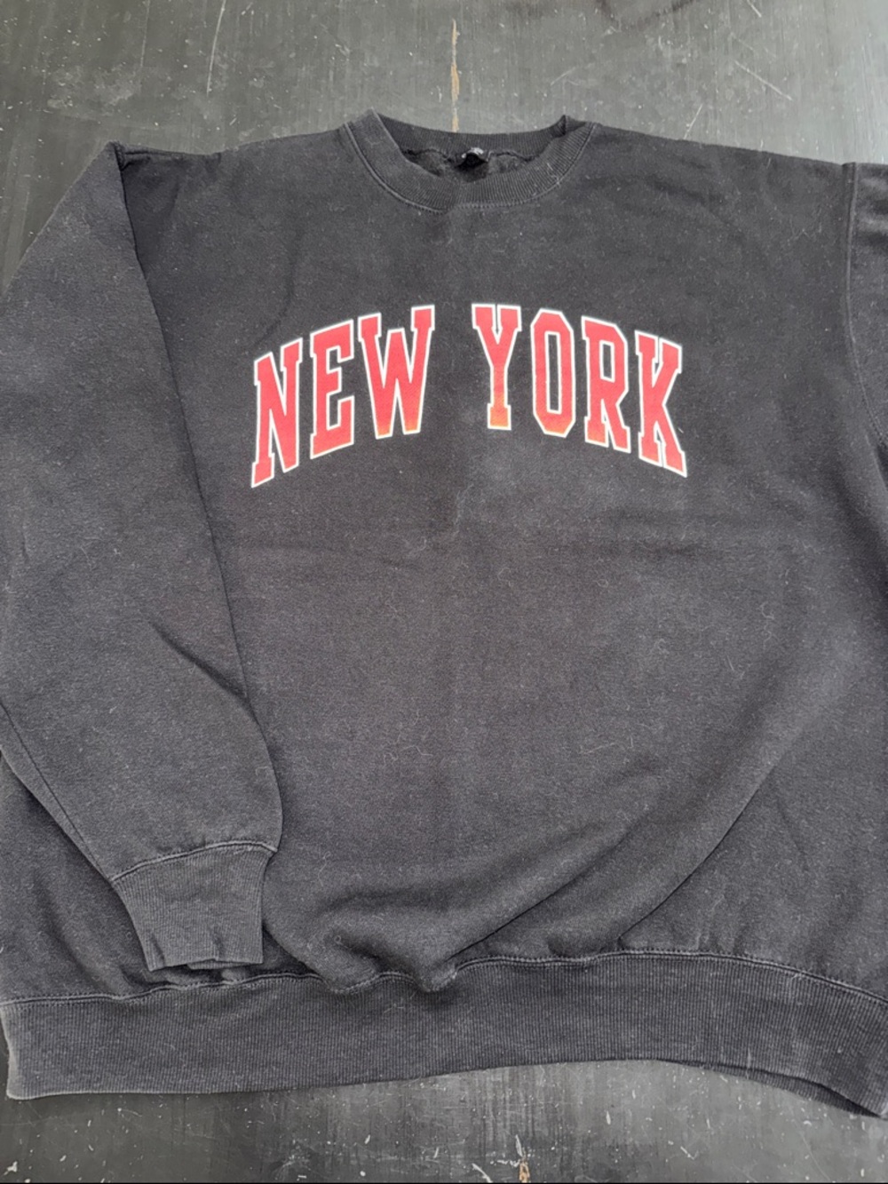 john galt for brandy melville black NEW YORK crew neck sweatshirt. like new.